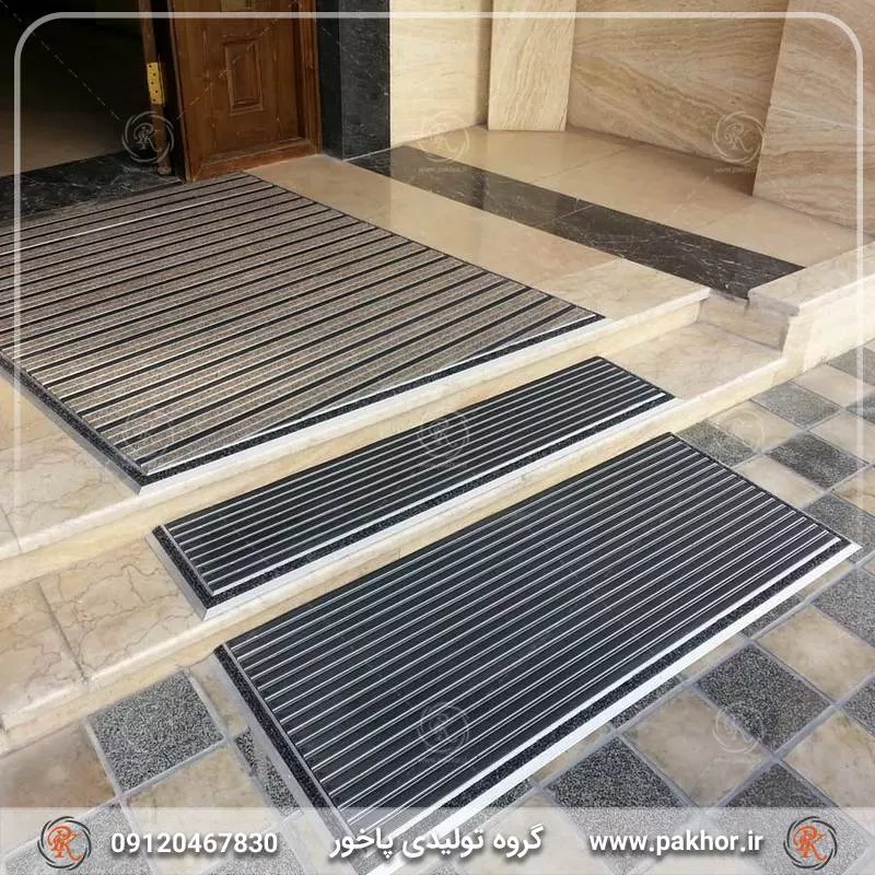 پادری آلومینیومی شیار دار موکت دو سانتی کد M5
